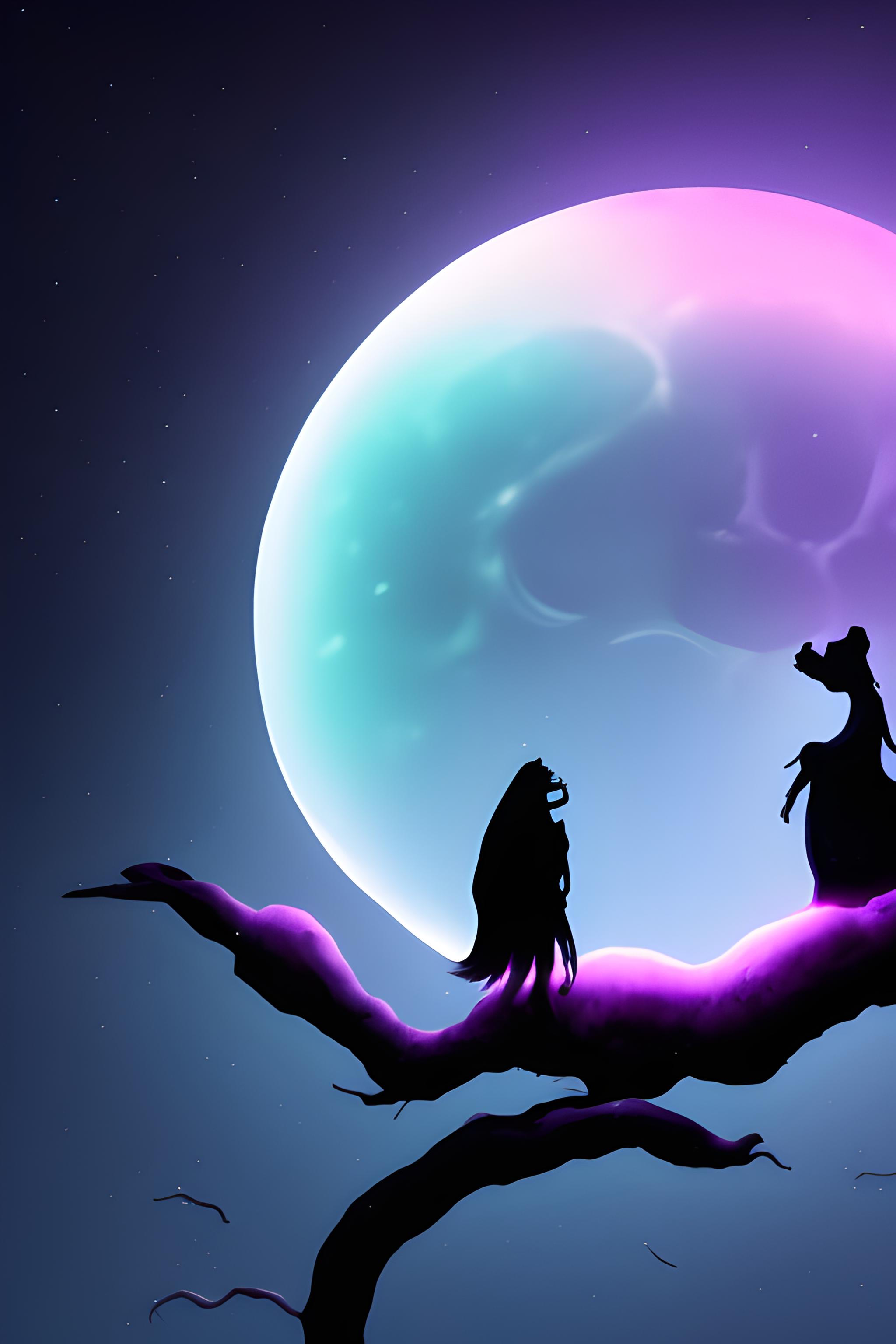 An errily serene and lonely beam of moonlight, cascading down from an obscure & vague, tormented, s…